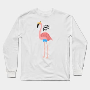 Flamingo Summer Body Long Sleeve T-Shirt